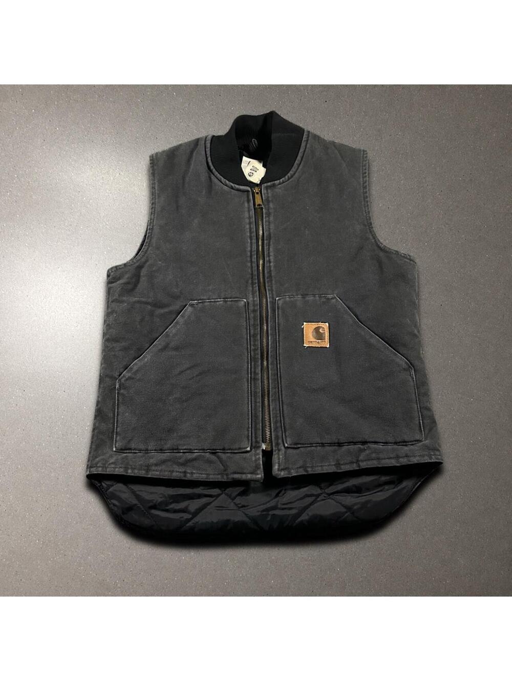 Vintage 2000 Carhartt V02 Made In USA Full Zip Vest - Men's Medium!